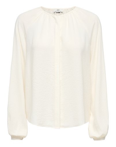 JDY - JDYDivya Life O-Neck Bluse - Cloud Dancer